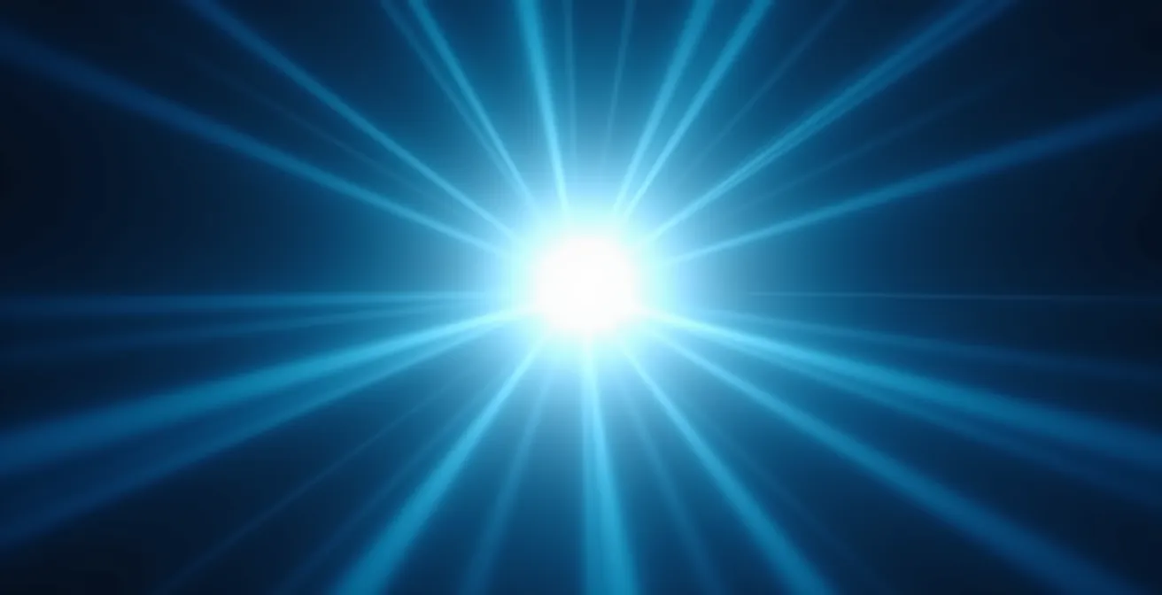 Tunnel de lumière abstraite représentant la protection des données